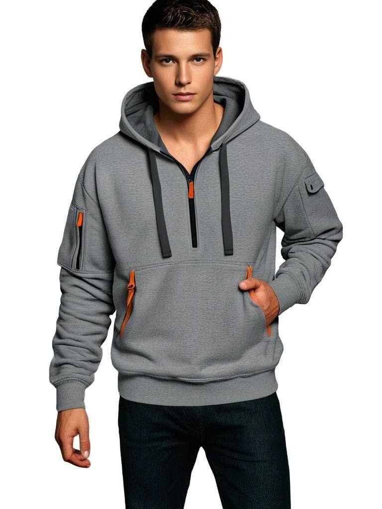 Mens Pullover Hoodie with Kangaroo Pocket