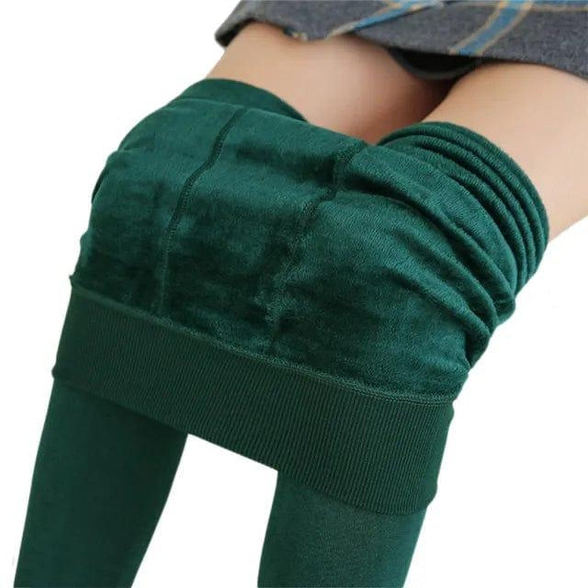 High Waisted Thermal Winter Tights with Soft Fleece Lining for Women