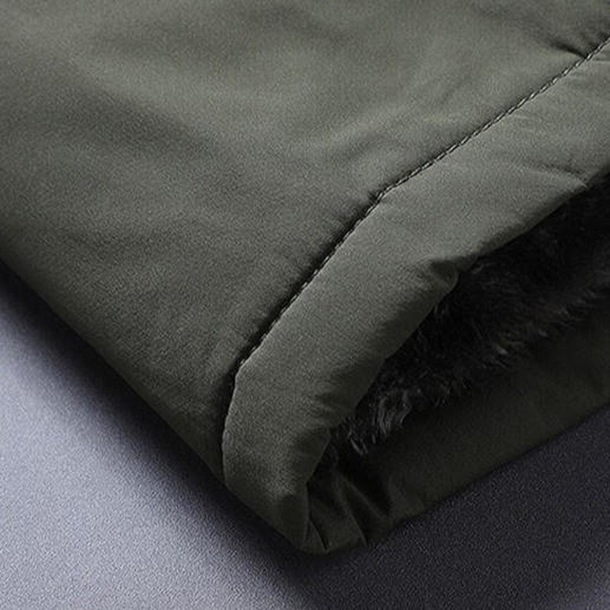 Men Fleece Lined Winter Utility Parka Jacket with Multiple Cargo Pockets