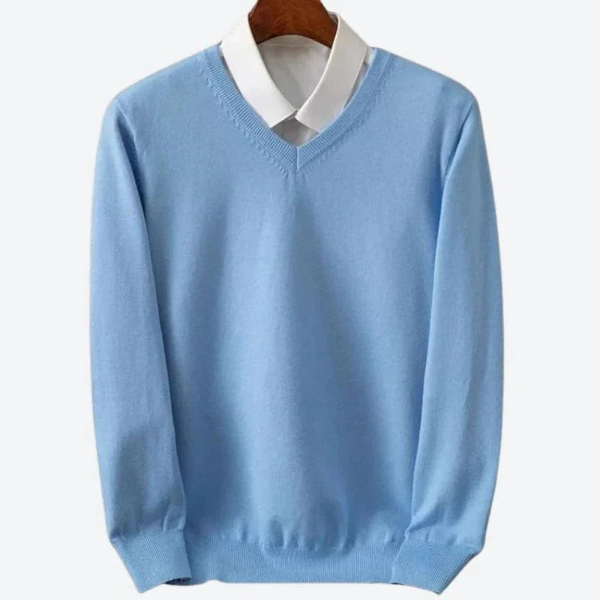 Casual Mens Cable Knit Pullover Sweater with Ribbed Stand Collar