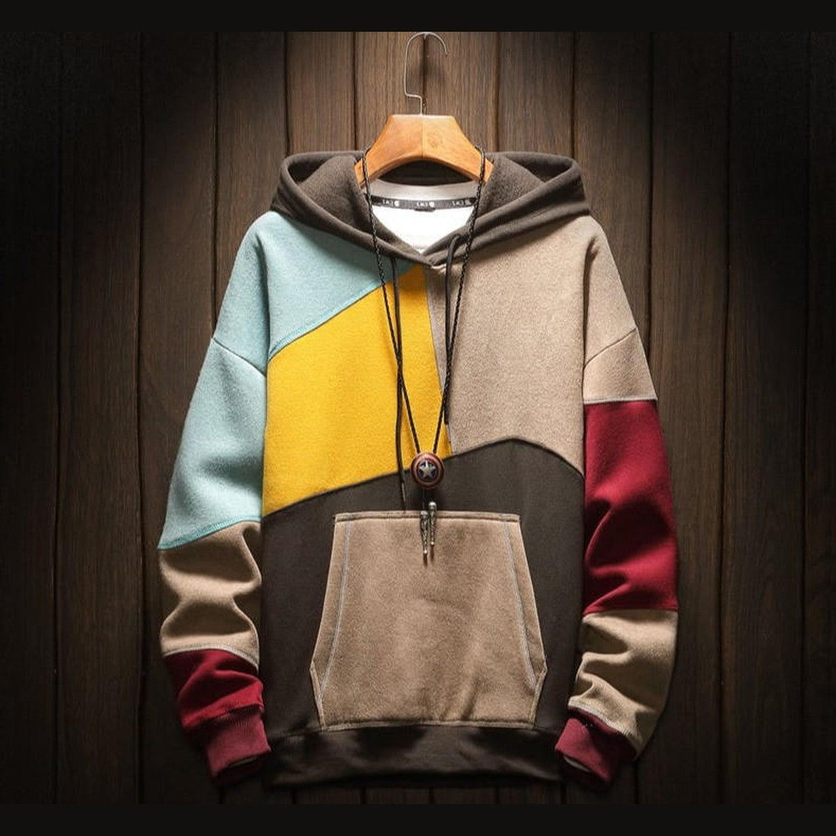 Heavyweight Full Zip Fleece Sweatshirt Jacket with Warm Sherpa Lining and Hood