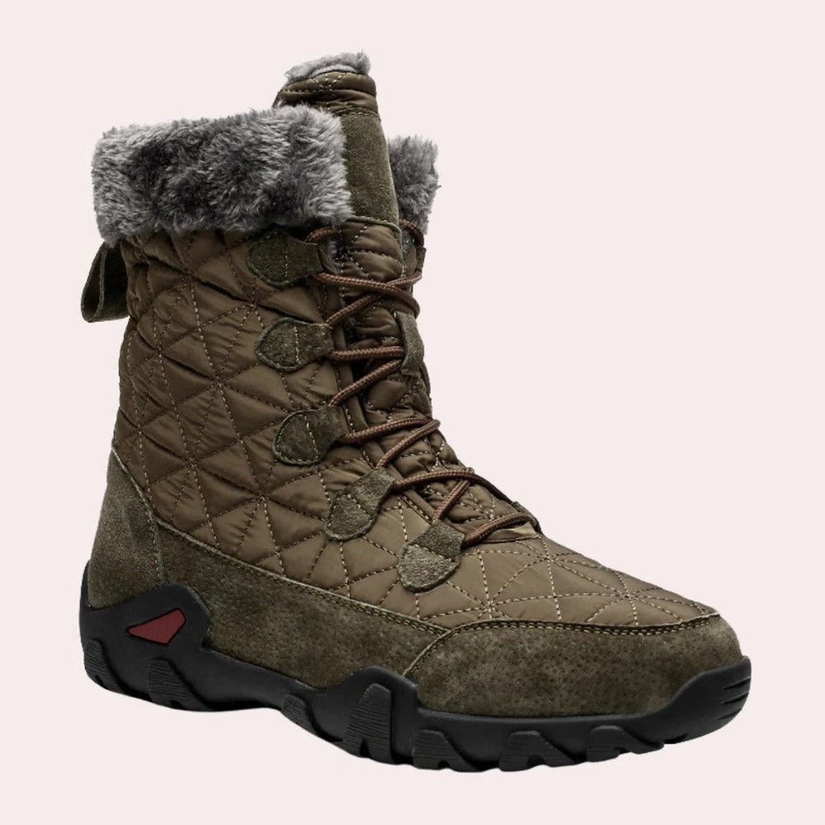Mens Casual Winter Ankle Boots with Warm Fleece Lining and Non Slip Soles