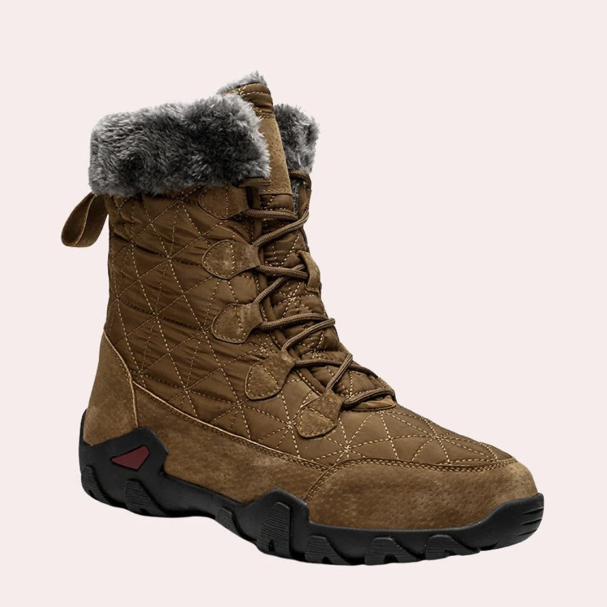 Mens Casual Winter Ankle Boots with Warm Fleece Lining and Non Slip Soles