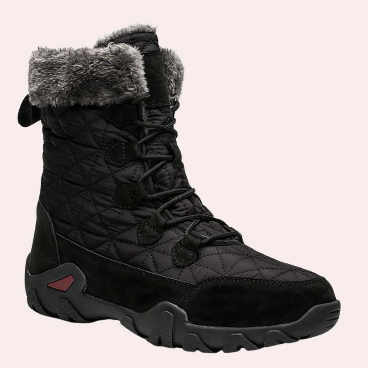Mens Casual Winter Ankle Boots with Warm Fleece Lining and Non Slip Soles