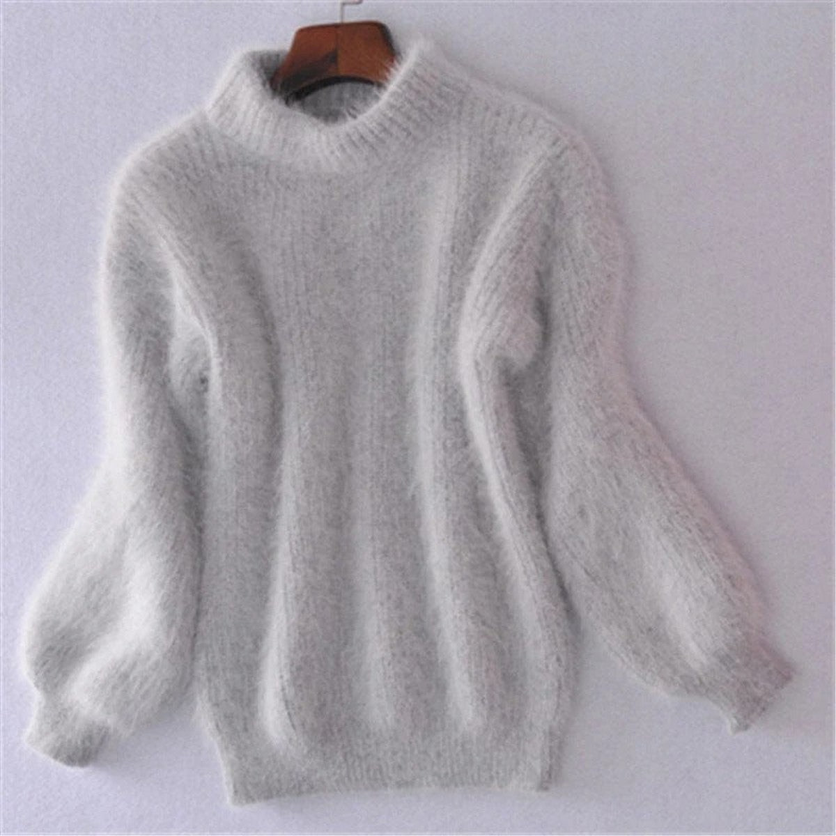 Open Weave Crochet Pullover Sweater with Dropped Shoulders for Women