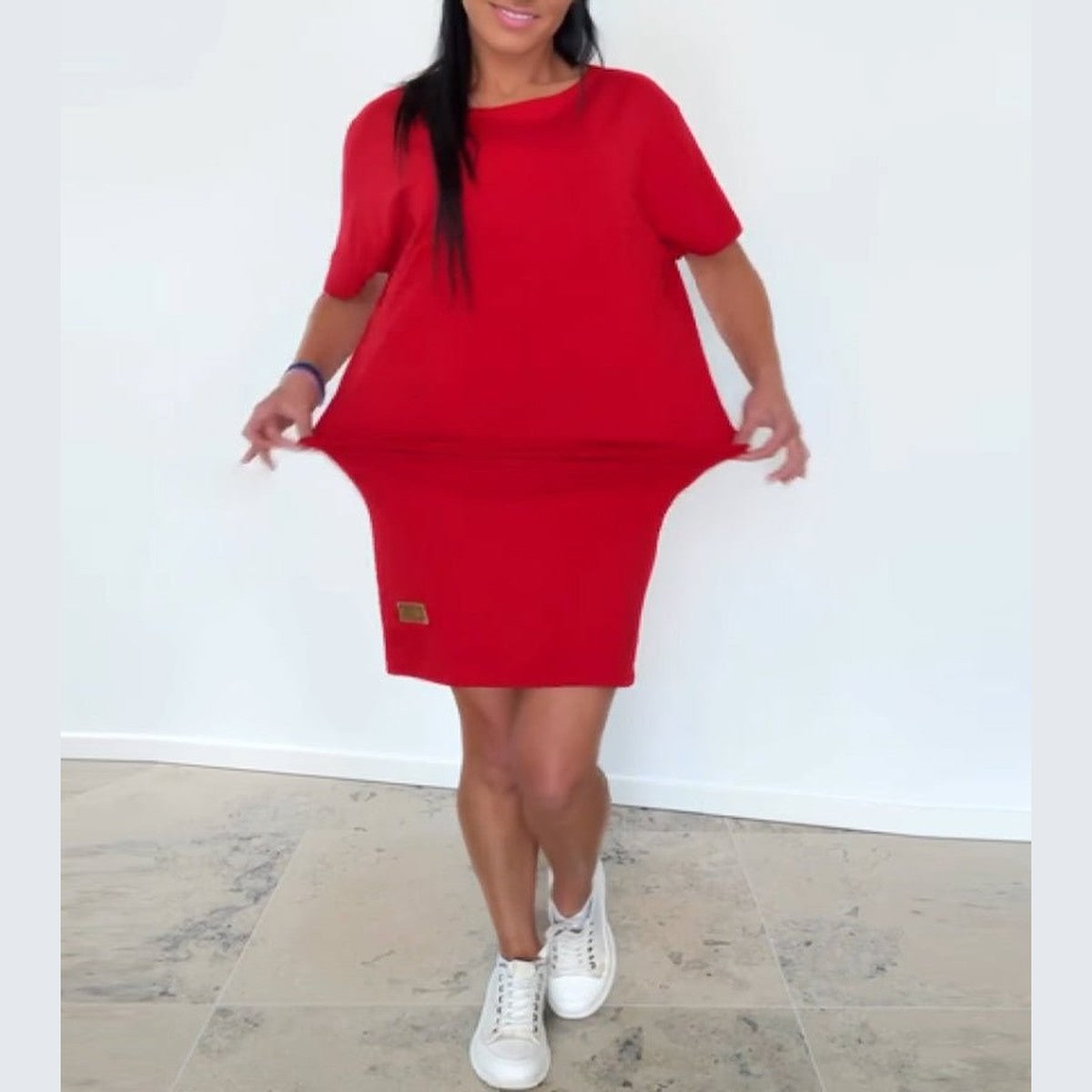 Long Sleeve Flowy Tiered Midi Dress with Mandarin Collar for Women