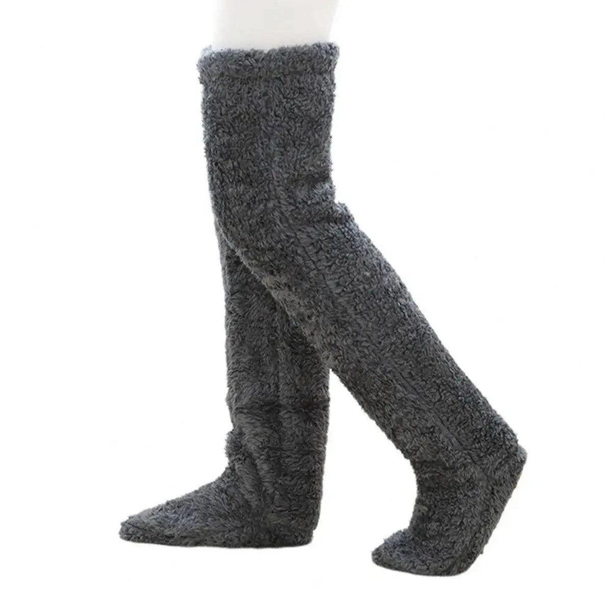 Fuzzy Over the Knee Thermal Leg Warmers with Soft Fleece Lining
