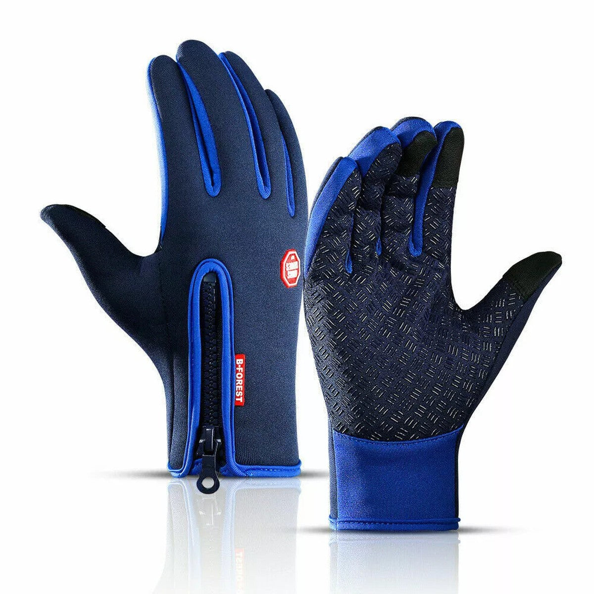 Thermal Touchscreen Sports Gloves with Windproof Fleece Lining and Anti Slip Grip