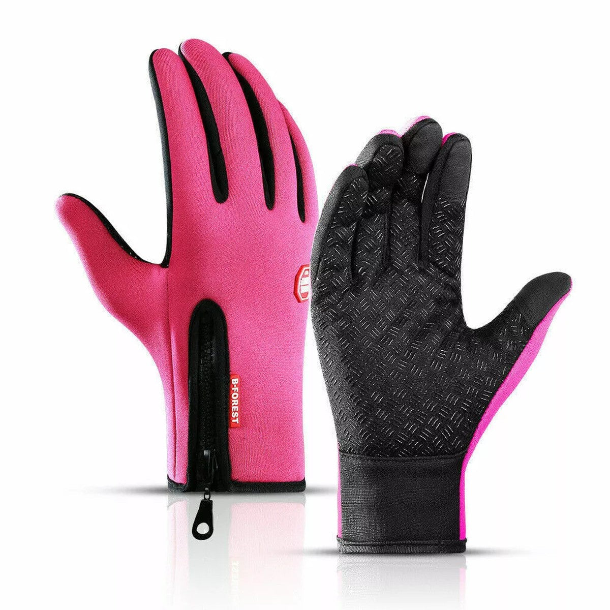 Thermal Touchscreen Sports Gloves with Windproof Fleece Lining and Anti Slip Grip