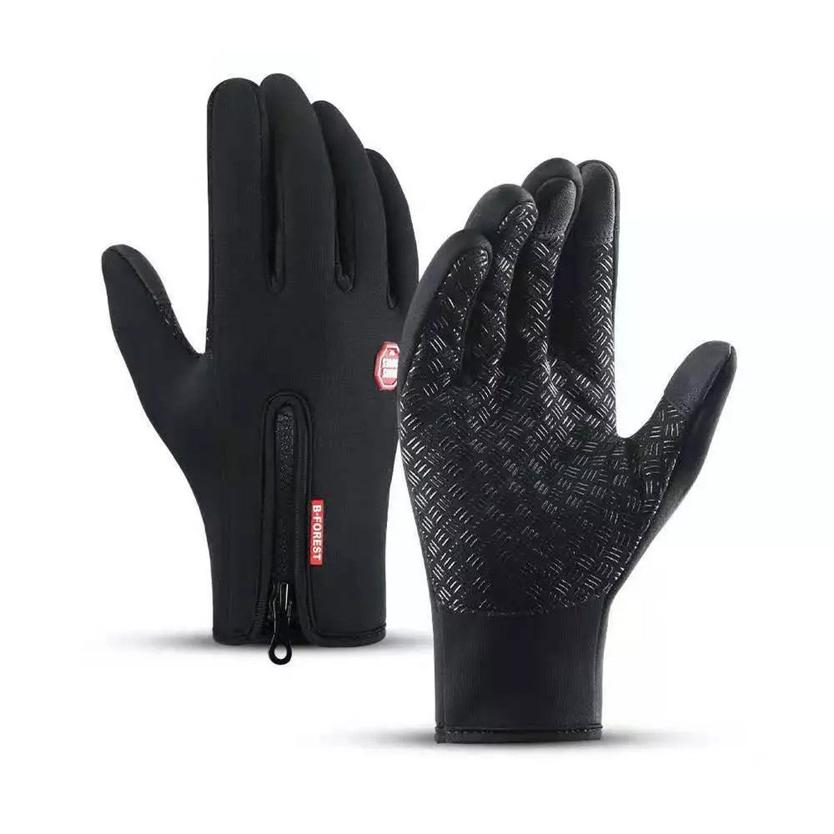 Thermal Touchscreen Sports Gloves with Windproof Fleece Lining and Anti Slip Grip