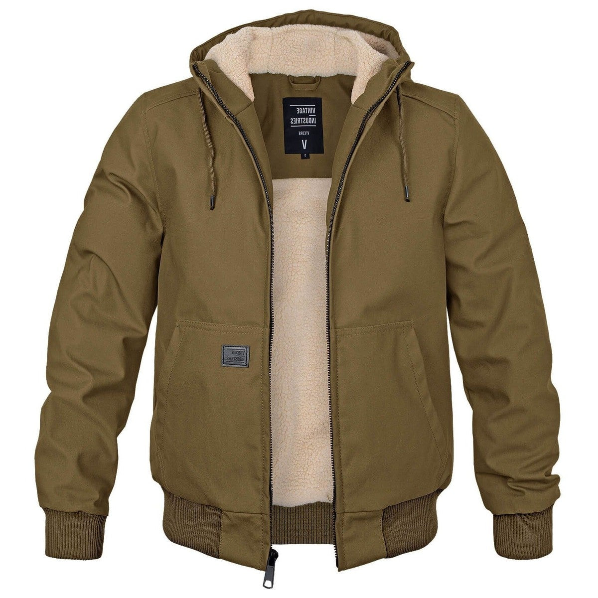 Men Heavyweight Winter Parka Coat with Detachable Faux Fur Hood and Warm Insulation