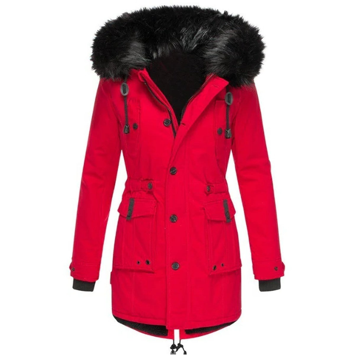 Metallic Quilted Puffer Jacket with Full Zip Hood for Winter Warmth