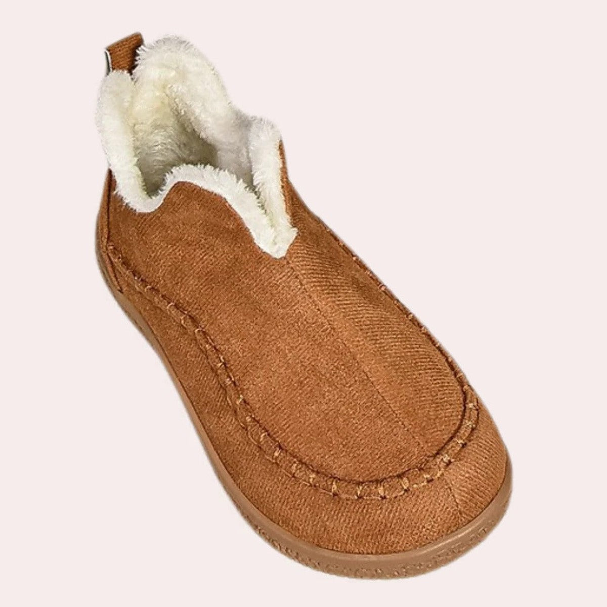 Warm Ankle Snow Boots with Faux Fur Lining and Buckle Strap