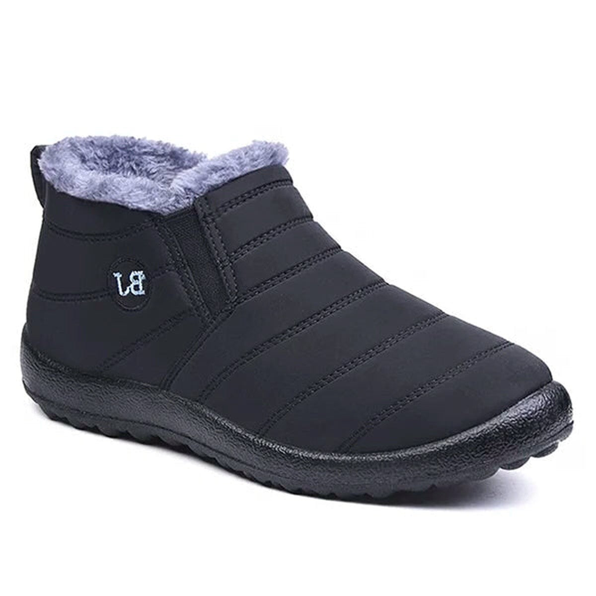 Thermal Warm Ankle Snow Boots with Plush Fur Lining and Anti Slip Soles