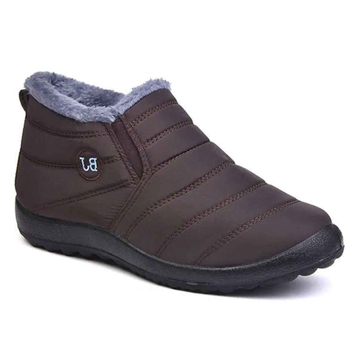 Thermal Warm Ankle Snow Boots with Plush Fur Lining and Anti Slip Soles