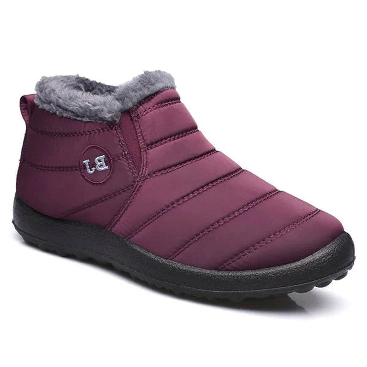 Thermal Warm Ankle Snow Boots with Plush Fur Lining and Anti Slip Soles