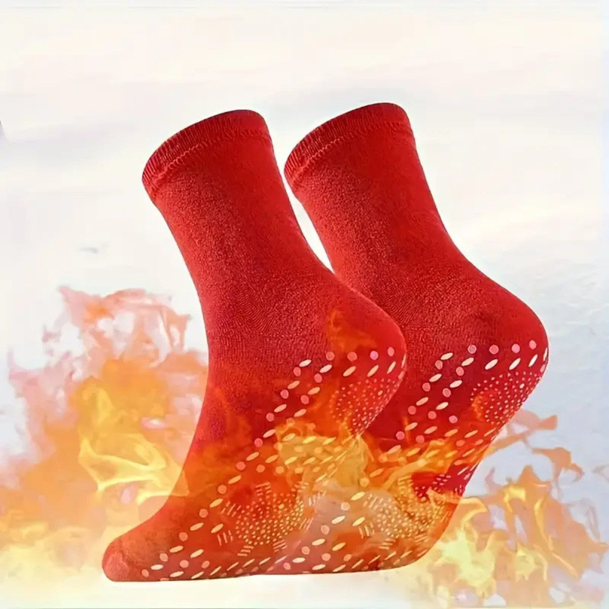 Electric Thermal Socks with Temperature Control and Battery Pouch for Winter