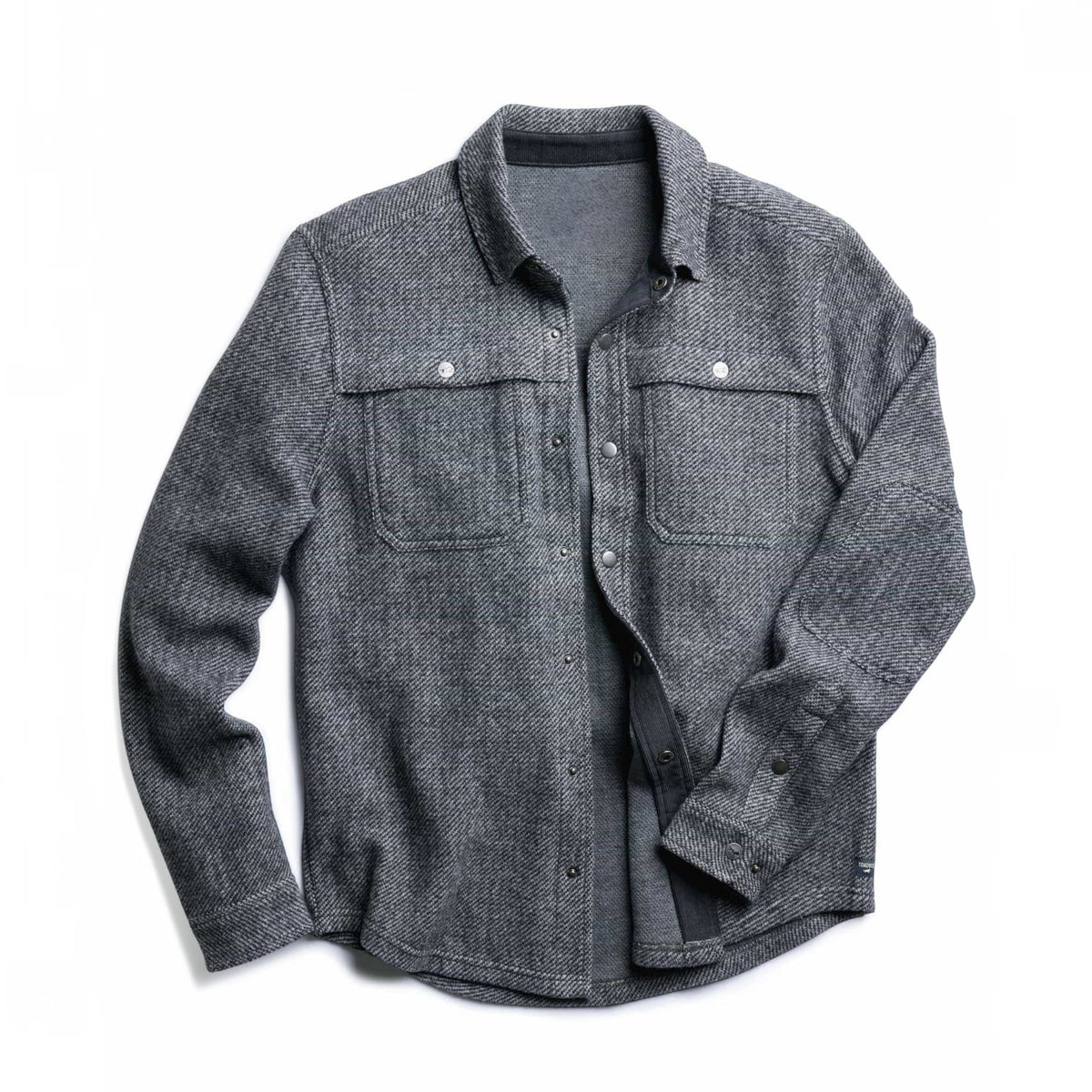 Mens Wool Shirt Jacket, Durable Textured Layer