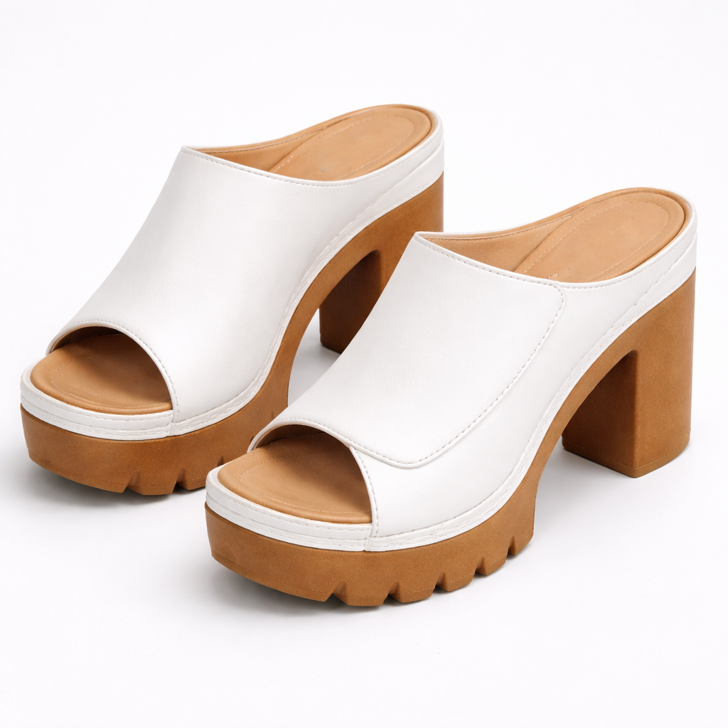 Noor | Strappy Platform Classic Heels