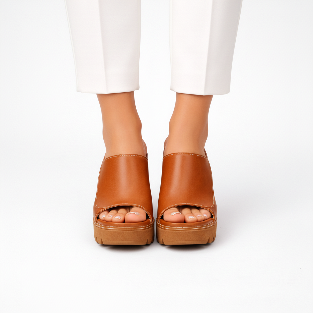 Noor | Strappy Platform Classic Heels