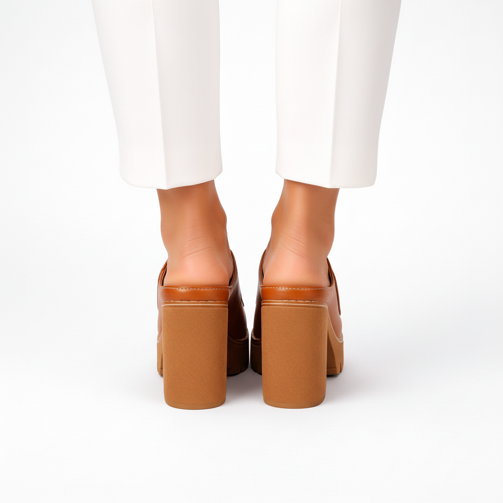 Noor | Strappy Platform Classic Heels