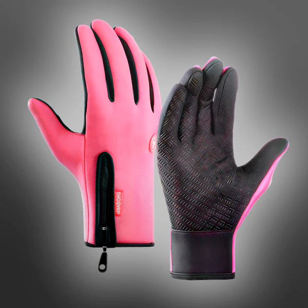 Touchscreen Winter Gloves with Textured Grip and Insulated Lining