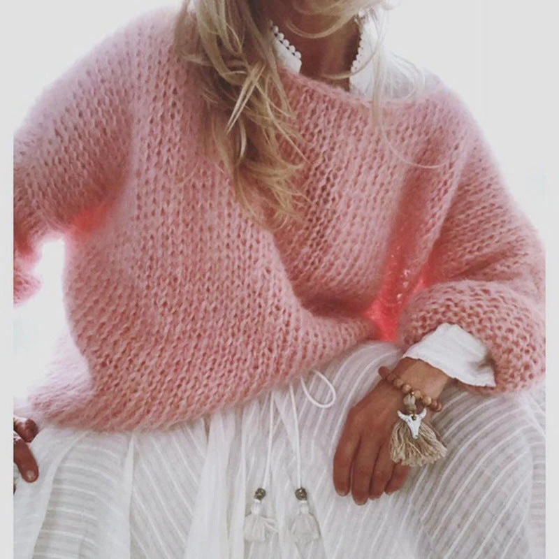 Merino Wool Sweater with Ribbed Cuffs and Modern Cut, Machine Washable
