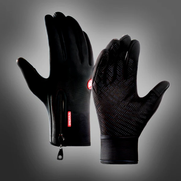 Touchscreen Winter Gloves with Textured Grip and Insulated Lining