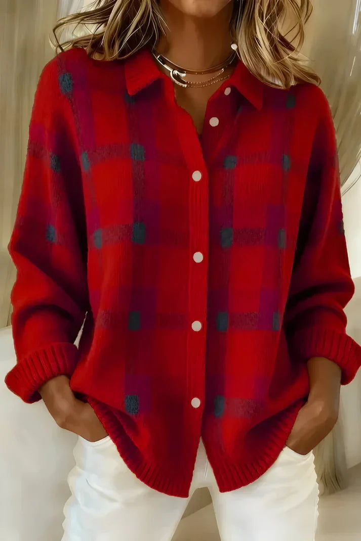 Longline Button Front Cardigan with Relaxed Fit and Extended Length