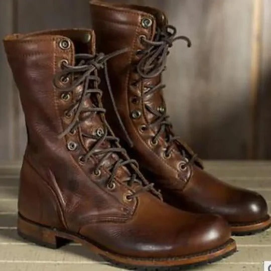 Lined Ankle Boots with Contoured Interior and Structured Outsole