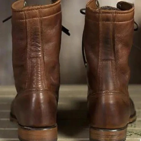 Lined Ankle Boots with Contoured Interior and Structured Outsole