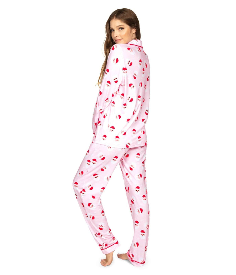 Holiday Character Pajama Set for Women with Long Sleeves and Drawstring Waist
