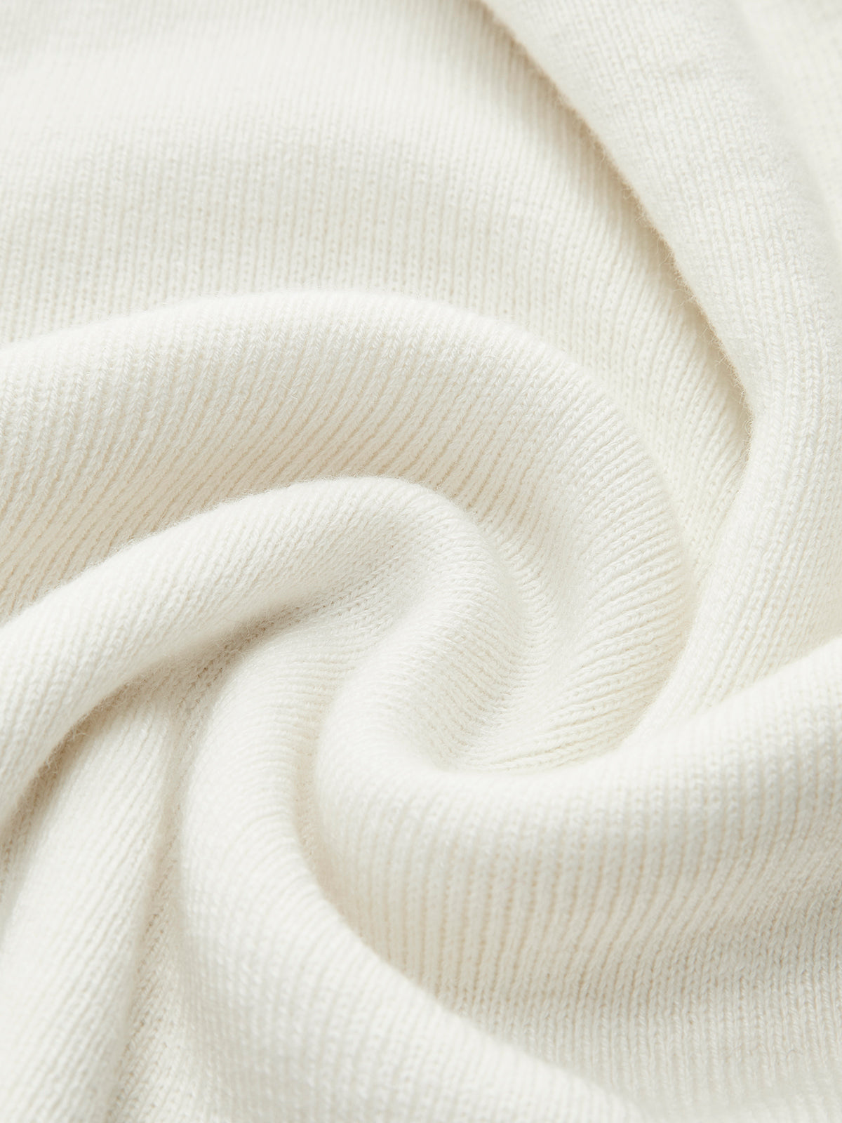 Cold Shoulder Sweater with Pleated Knit and Wool Blend Fabric