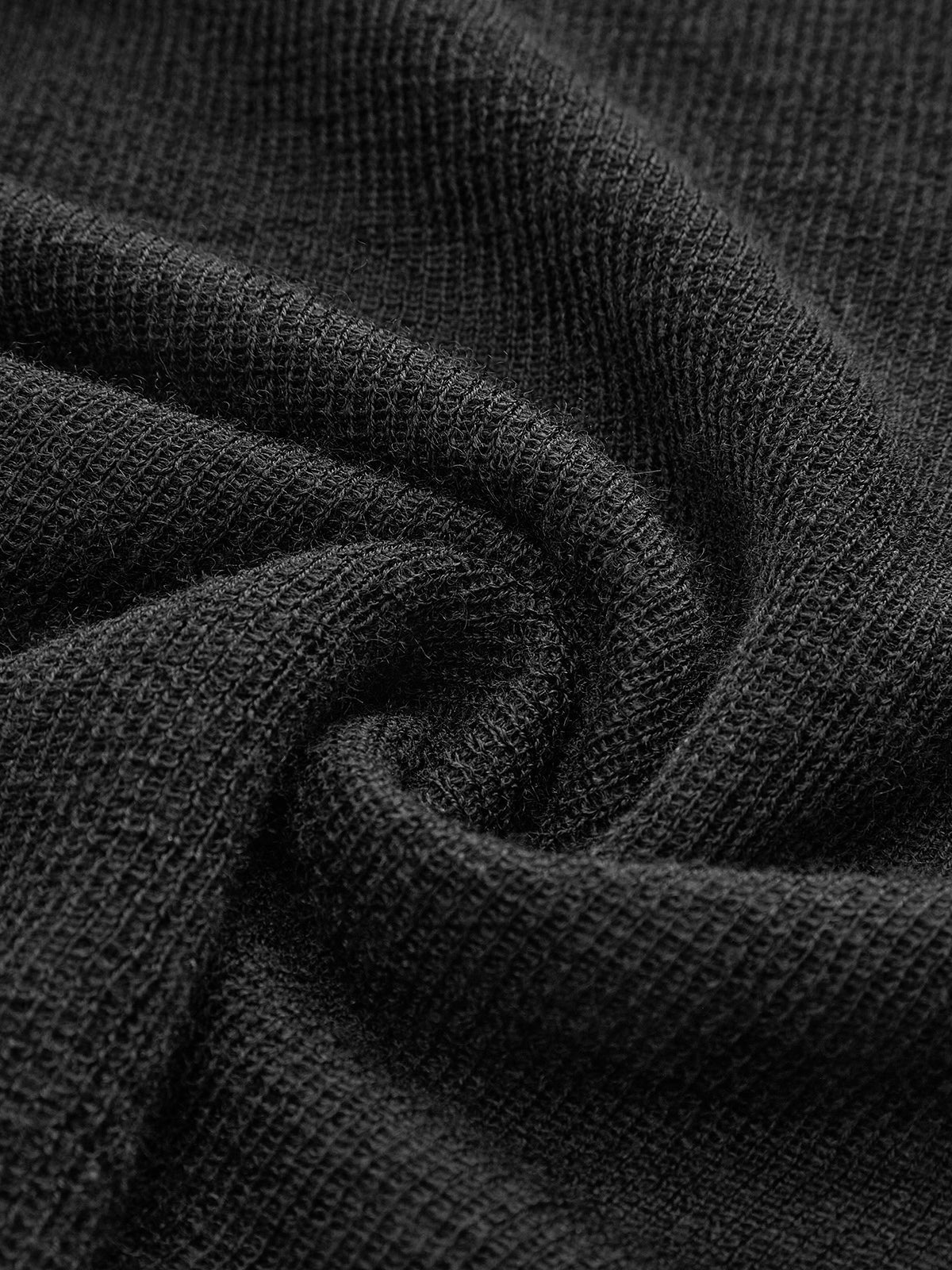 Wool Blend Sheer Turtleneck with Moderate Stretch and Regular Fit